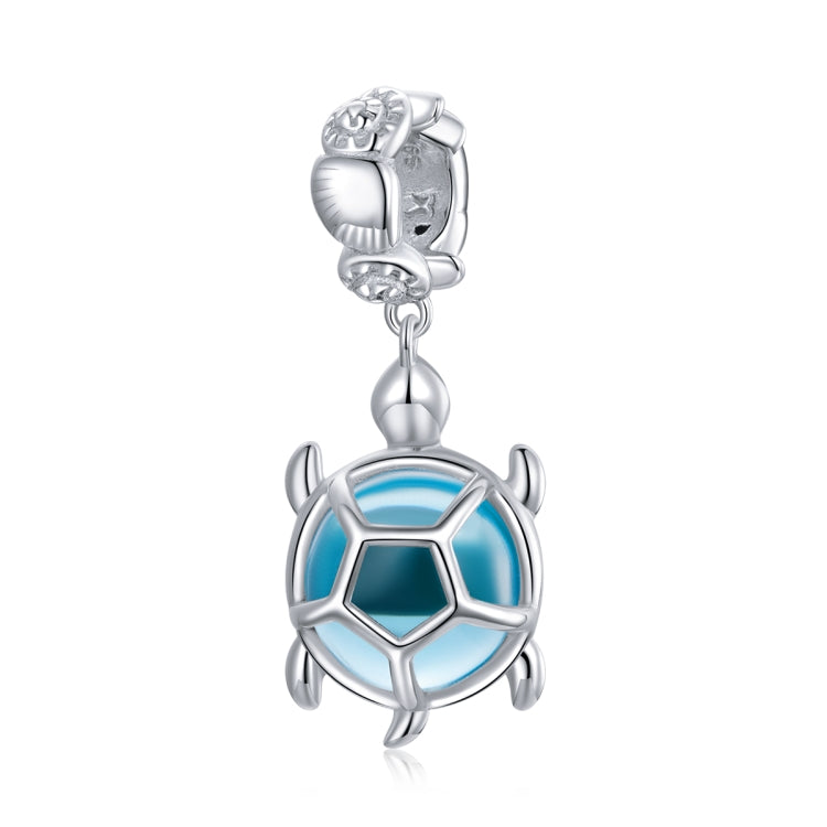 Accessori per collana braccialetto fai da te con ciondolo tartaruga blu in argento sterling S925, Blue Turtle