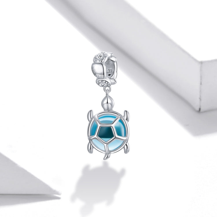 Accessori per collana braccialetto fai da te con ciondolo tartaruga blu in argento sterling S925, Blue Turtle