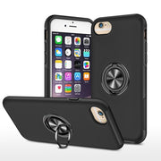 Custodia protettiva magnetica antiurto PC + TPU con supporto per anello invisibile, For iPhone 6, For iPhone 6 Plus, For iPhone SE 2022 / SE 2020 / 8 / 7, For iPhone 8 Plus / 7 Plus
