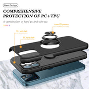 Custodia protettiva magnetica antiurto PC + TPU con supporto per anello invisibile, For iPhone 12 Pro, For iPhone 12 Pro Max