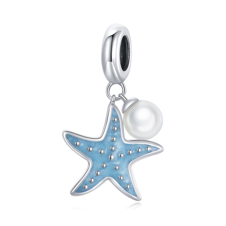 Accessori per collana braccialetto fai-da-te con ciondolo stella marina in argento sterling S925, Starfish