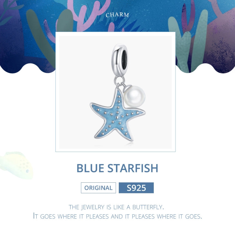 Accessori per collana braccialetto fai-da-te con ciondolo stella marina in argento sterling S925, Starfish