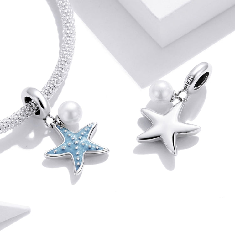 Accessori per collana braccialetto fai-da-te con ciondolo stella marina in argento sterling S925, Starfish