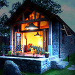 Lampada LED solare 56 LED per giardino e garage IP65