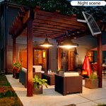 Lampada LED solare 56 LED per giardino e garage IP65