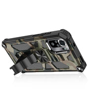 Camouflage Armor TPU antiurto + custodia protettiva magnetica per PC con supporto, For OnePlus 9, For Xiaomi Redmi Note 10, For Xiaomi Redmi Note 10 Pro