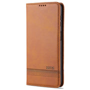 Per Samsung Galaxy A32 5G AZNS Custodia in pelle a vibrazione orizzontale con struttura in vitello magnetico con slot per schede e supporto e portafoglio, For Samsung Galaxy A32 5G