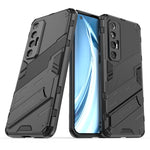 Punk Armor 2 in 1 PC + custodia antiurto in TPU con supporto invisibile, For Xiaomi Mi 10S, For OPPO Find X3