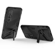 Punk Armor 2 in 1 PC + custodia antiurto in TPU con supporto invisibile, For Xiaomi Mi 10S, For OPPO Find X3