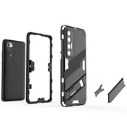 Punk Armor 2 in 1 PC + custodia antiurto in TPU con supporto invisibile, For Xiaomi Mi 10S, For OPPO Find X3
