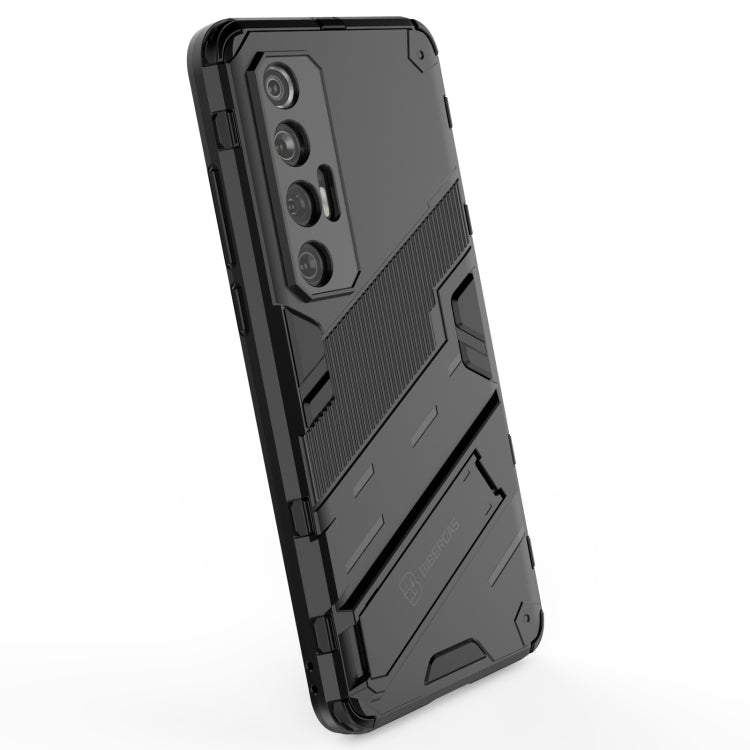 Punk Armor 2 in 1 PC + custodia antiurto in TPU con supporto invisibile, For Xiaomi Mi 10S, For OPPO Find X3