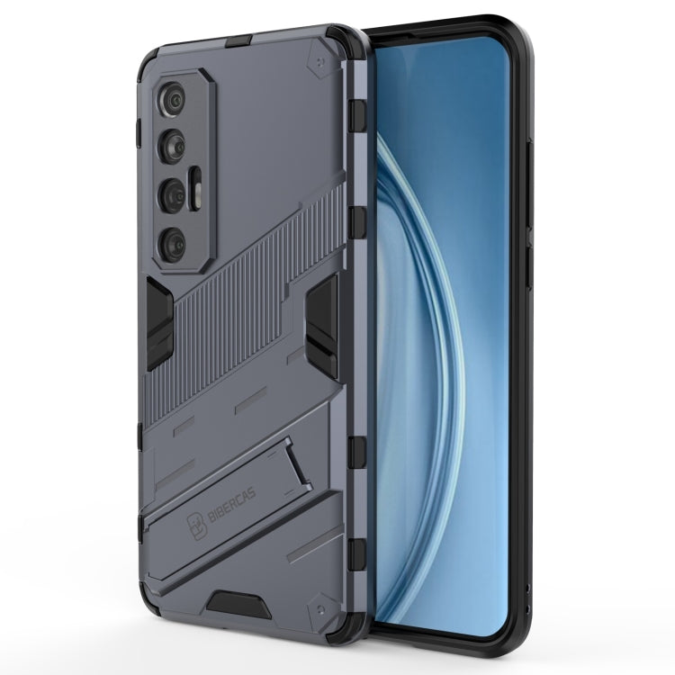 Punk Armor 2 in 1 PC + custodia antiurto in TPU con supporto invisibile, For Xiaomi Mi 10S, For OPPO Find X3