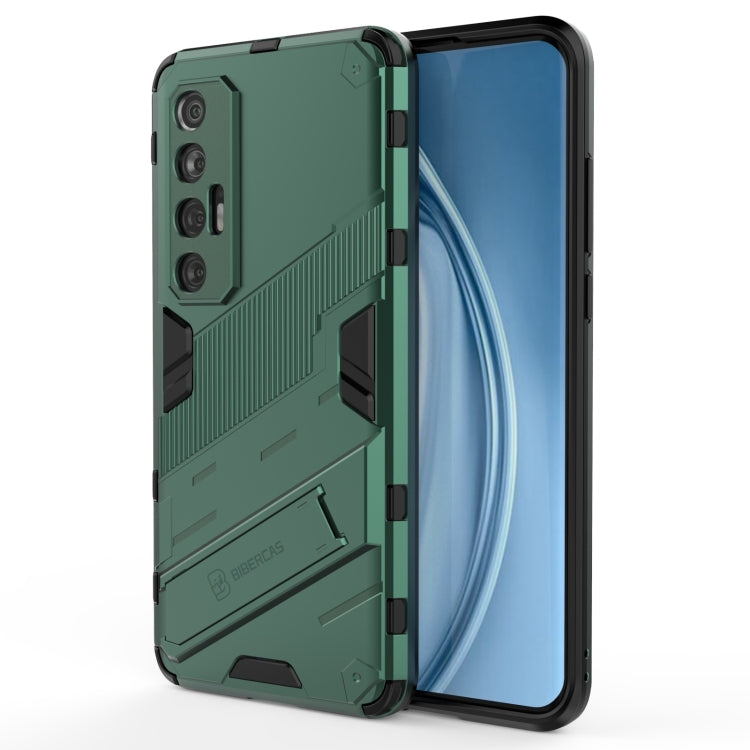 Punk Armor 2 in 1 PC + custodia antiurto in TPU con supporto invisibile, For Xiaomi Mi 10S, For OPPO Find X3