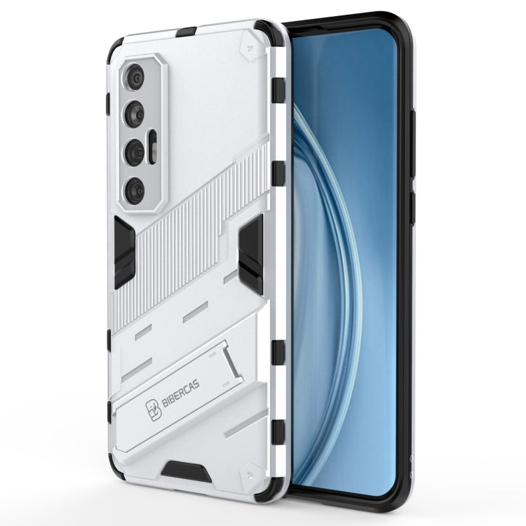 Punk Armor 2 in 1 PC + custodia antiurto in TPU con supporto invisibile, For Xiaomi Mi 10S, For OPPO Find X3