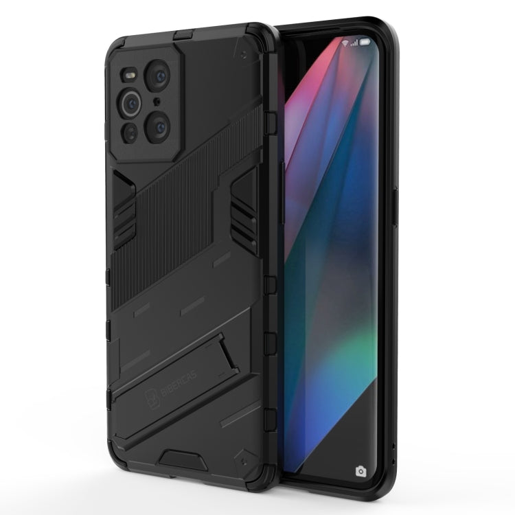Punk Armor 2 in 1 PC + custodia antiurto in TPU con supporto invisibile, For Xiaomi Mi 10S, For OPPO Find X3