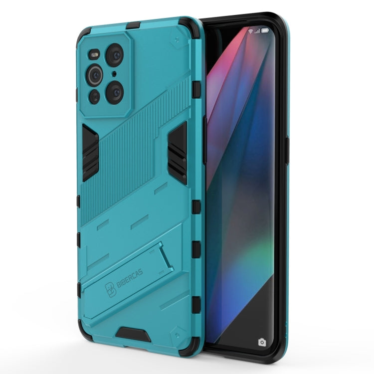 Punk Armor 2 in 1 PC + custodia antiurto in TPU con supporto invisibile, For Xiaomi Mi 10S, For OPPO Find X3