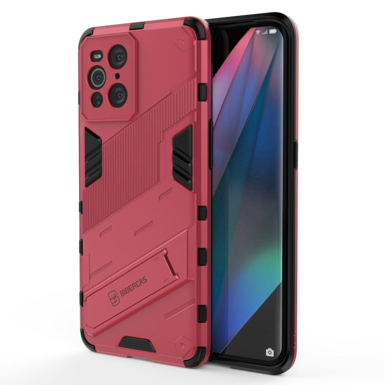 Punk Armor 2 in 1 PC + custodia antiurto in TPU con supporto invisibile, For Xiaomi Mi 10S, For OPPO Find X3