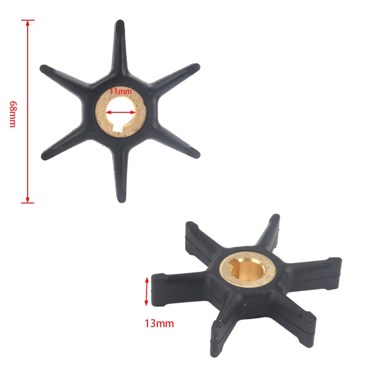 A5257 Girante in gomma per pompa acqua 277181 per Johnson Evinrude, A5257
