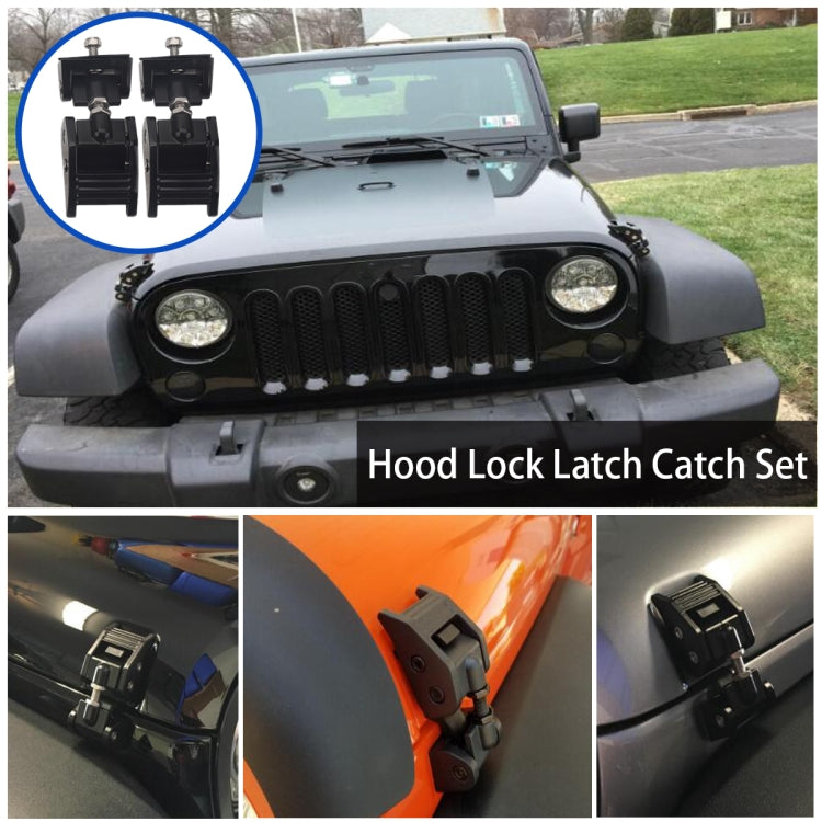 A5314 Kit serratura cofano auto per Jeep Wrangler JK Unlimited 2007-2017, A5314
