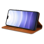 Custodia portafoglio in pelle con slot carte per Redmi Note 10