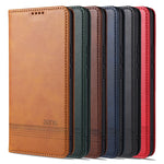 Custodia portafoglio in pelle con slot carte per Redmi Note 10