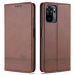 Custodia portafoglio in pelle con slot carte per Redmi Note 10