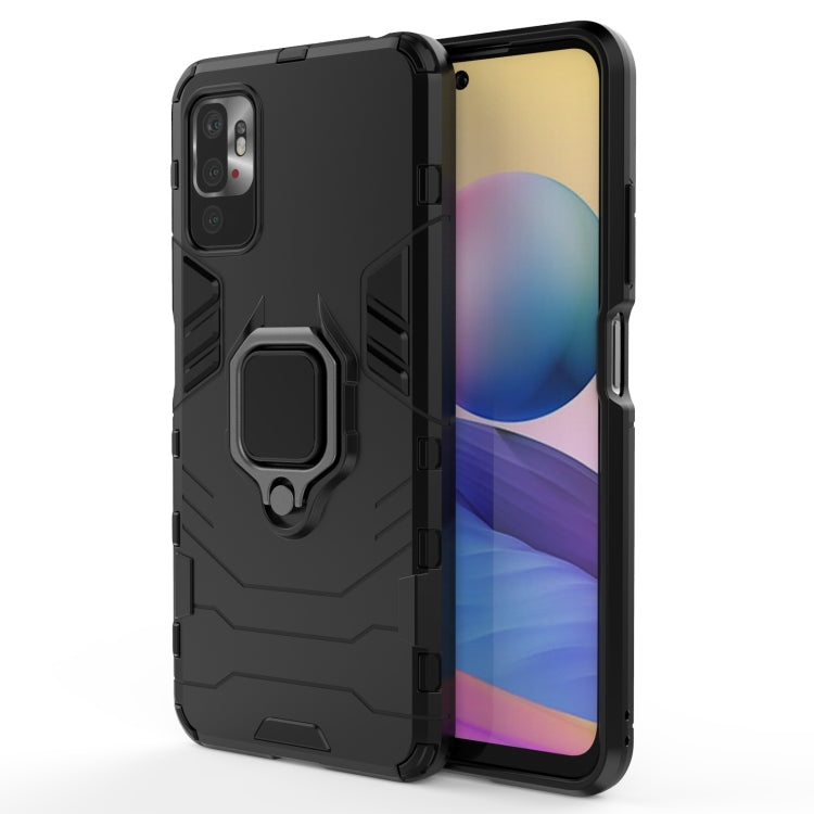 Custodia protettiva antiurto per PC + TPU con supporto per anello magnetico, For Xiaomi Redmi Note 10 5G, For Samsung Galaxy F62 / M62