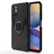 Custodia protettiva antiurto per PC + TPU con supporto per anello magnetico, For Xiaomi Redmi Note 10 5G, For Samsung Galaxy F62 / M62