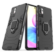 Custodia protettiva antiurto per PC + TPU con supporto per anello magnetico, For Xiaomi Redmi Note 10 5G, For Samsung Galaxy F62 / M62
