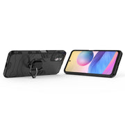 Custodia protettiva antiurto per PC + TPU con supporto per anello magnetico, For Xiaomi Redmi Note 10 5G, For Samsung Galaxy F62 / M62
