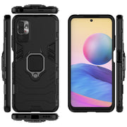 Custodia protettiva antiurto per PC + TPU con supporto per anello magnetico, For Xiaomi Redmi Note 10 5G, For Samsung Galaxy F62 / M62