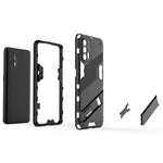 Punk Armor 2 in 1 PC + custodia antiurto in TPU con supporto invisibile, For OPPO Realme GT 5G, For Xiaomi Redmi Note 10