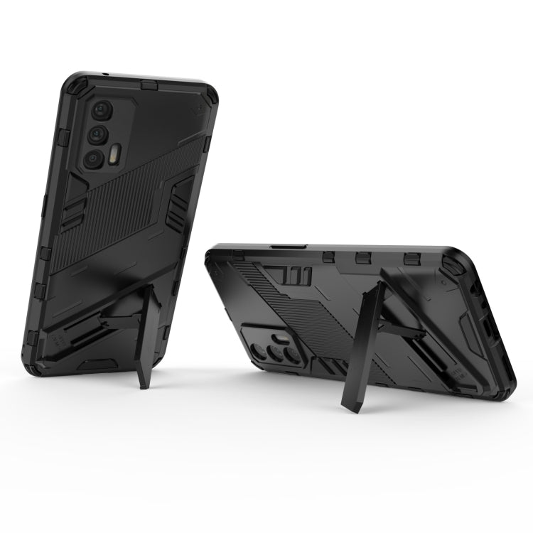 Punk Armor 2 in 1 PC + custodia antiurto in TPU con supporto invisibile, For OPPO Realme GT 5G, For Xiaomi Redmi Note 10