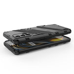Punk Armor 2 in 1 PC + custodia antiurto in TPU con supporto invisibile, For OPPO Realme GT 5G, For Xiaomi Redmi Note 10
