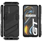 Punk Armor 2 in 1 PC + custodia antiurto in TPU con supporto invisibile, For OPPO Realme GT 5G, For Xiaomi Redmi Note 10