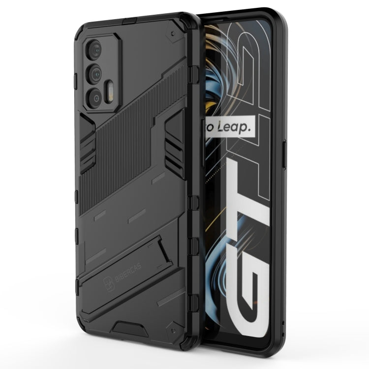 Punk Armor 2 in 1 PC + custodia antiurto in TPU con supporto invisibile, For OPPO Realme GT 5G, For Xiaomi Redmi Note 10
