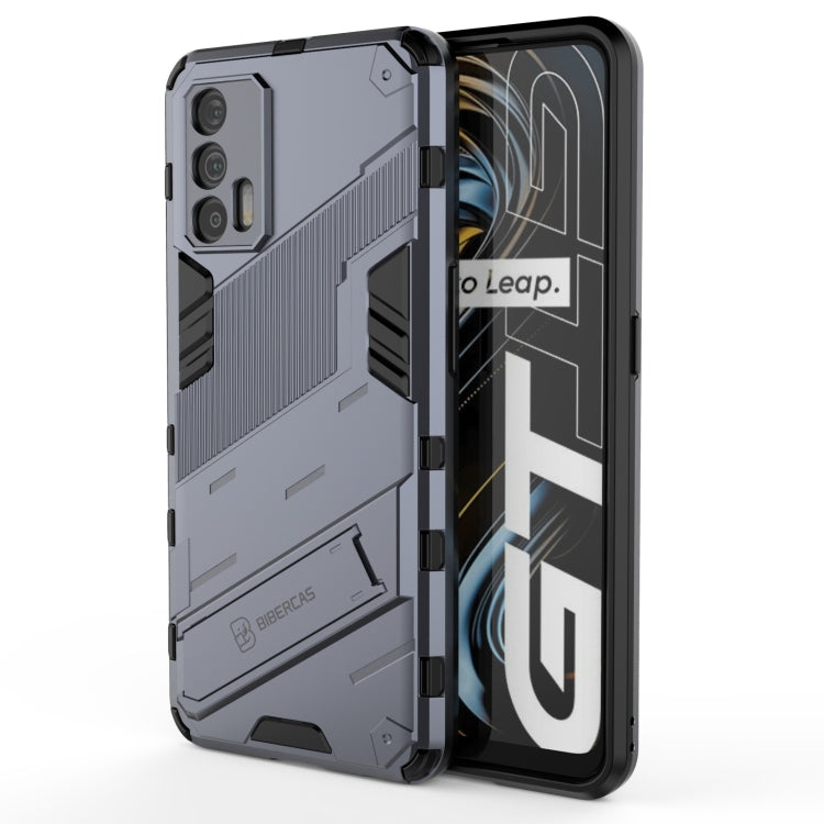 Punk Armor 2 in 1 PC + custodia antiurto in TPU con supporto invisibile, For OPPO Realme GT 5G, For Xiaomi Redmi Note 10