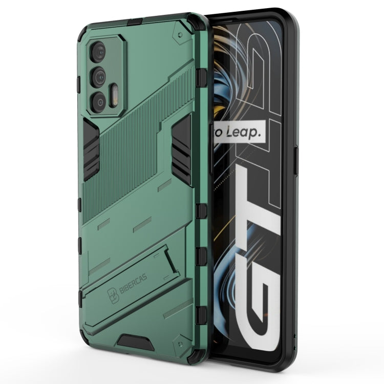 Punk Armor 2 in 1 PC + custodia antiurto in TPU con supporto invisibile, For OPPO Realme GT 5G, For Xiaomi Redmi Note 10