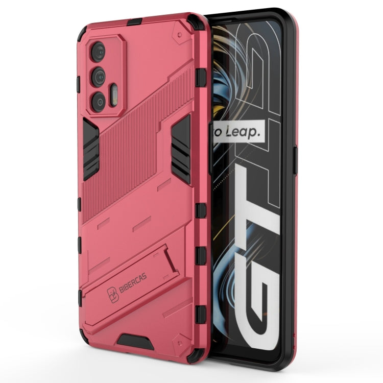 Punk Armor 2 in 1 PC + custodia antiurto in TPU con supporto invisibile, For OPPO Realme GT 5G, For Xiaomi Redmi Note 10