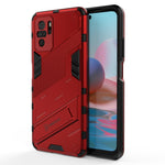 Punk Armor 2 in 1 PC + custodia antiurto in TPU con supporto invisibile, For OPPO Realme GT 5G, For Xiaomi Redmi Note 10