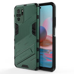 Punk Armor 2 in 1 PC + custodia antiurto in TPU con supporto invisibile, For OPPO Realme GT 5G, For Xiaomi Redmi Note 10