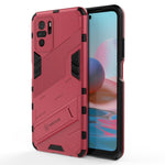 Punk Armor 2 in 1 PC + custodia antiurto in TPU con supporto invisibile, For OPPO Realme GT 5G, For Xiaomi Redmi Note 10