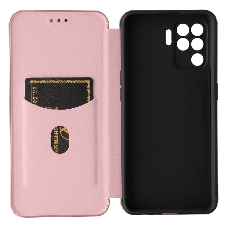 Struttura in fibra di carbonio Flip orizzontale magnetico Custodia in pelle TPU + PC + PU con slot per schede, For OPPO A94 4G / F19 Pro / Reno5 F, For ZTE nubia Red Magic 6 / 6 Pro, For OPPO Realme GT 5G, For Oukitel C22