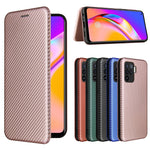 Struttura in fibra di carbonio Flip orizzontale magnetico Custodia in pelle TPU + PC + PU con slot per schede, For OPPO A94 4G / F19 Pro / Reno5 F, For ZTE nubia Red Magic 6 / 6 Pro, For OPPO Realme GT 5G, For Oukitel C22