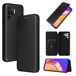 Struttura in fibra di carbonio Flip orizzontale magnetico Custodia in pelle TPU + PC + PU con slot per schede, For OPPO A94 4G / F19 Pro / Reno5 F, For ZTE nubia Red Magic 6 / 6 Pro, For OPPO Realme GT 5G, For Oukitel C22