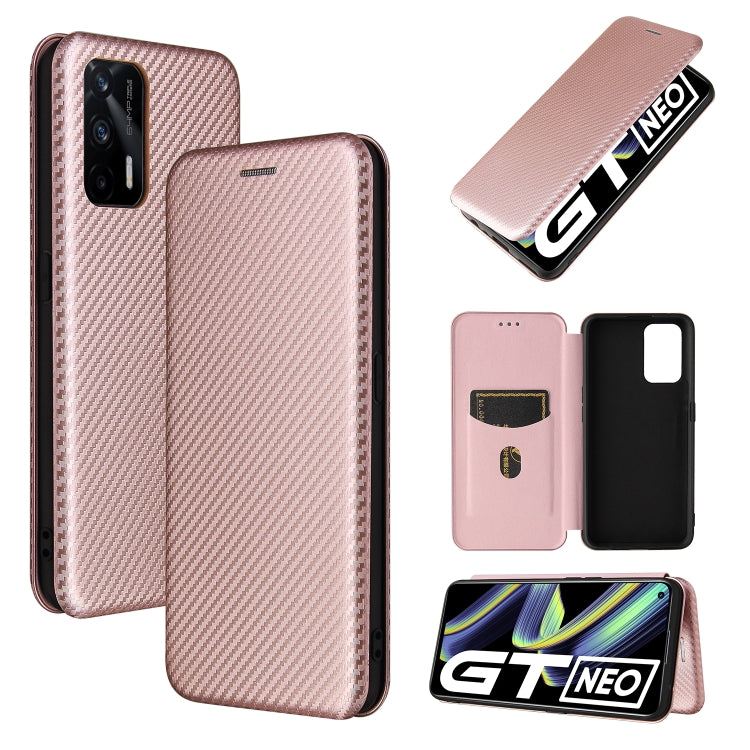 Struttura in fibra di carbonio Flip orizzontale magnetico Custodia in pelle TPU + PC + PU con slot per schede, For OPPO A94 4G / F19 Pro / Reno5 F, For ZTE nubia Red Magic 6 / 6 Pro, For OPPO Realme GT 5G, For Oukitel C22