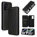 Struttura in fibra di carbonio Flip orizzontale magnetico Custodia in pelle TPU + PC + PU con slot per schede, For OPPO A94 4G / F19 Pro / Reno5 F, For ZTE nubia Red Magic 6 / 6 Pro, For OPPO Realme GT 5G, For Oukitel C22