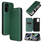 Struttura in fibra di carbonio Flip orizzontale magnetico Custodia in pelle TPU + PC + PU con slot per schede, For OPPO A94 4G / F19 Pro / Reno5 F, For ZTE nubia Red Magic 6 / 6 Pro, For OPPO Realme GT 5G, For Oukitel C22