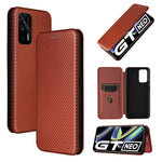 Struttura in fibra di carbonio Flip orizzontale magnetico Custodia in pelle TPU + PC + PU con slot per schede, For OPPO A94 4G / F19 Pro / Reno5 F, For ZTE nubia Red Magic 6 / 6 Pro, For OPPO Realme GT 5G, For Oukitel C22
