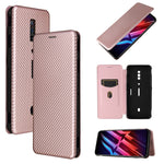Struttura in fibra di carbonio Flip orizzontale magnetico Custodia in pelle TPU + PC + PU con slot per schede, For OPPO A94 4G / F19 Pro / Reno5 F, For ZTE nubia Red Magic 6 / 6 Pro, For OPPO Realme GT 5G, For Oukitel C22